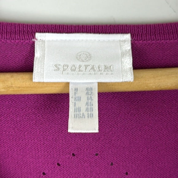 Sportalm Pink Fitted Short Sleeve Knit Tee Size US 10 - Picture 2 of 8